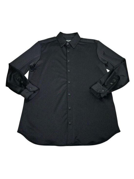 BYLT Executive Fit Long Sleeve Button Up Shirt Men's Medium Black Stretch EUC - Picture 1 of 9